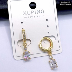 Сережки Xuping14К 10703 ( 2.4 см.)